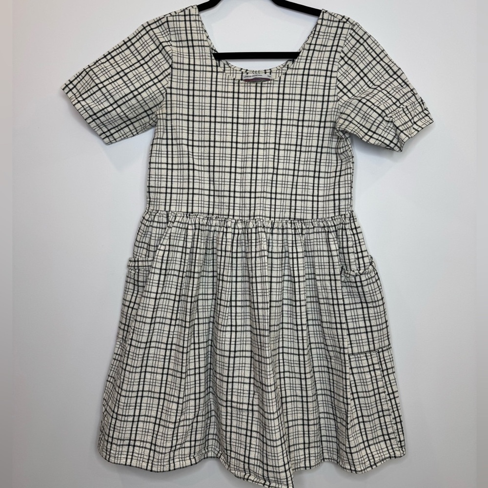 Uo Urban Renewal plaid pockets vintage fabric babydoll dress size small
